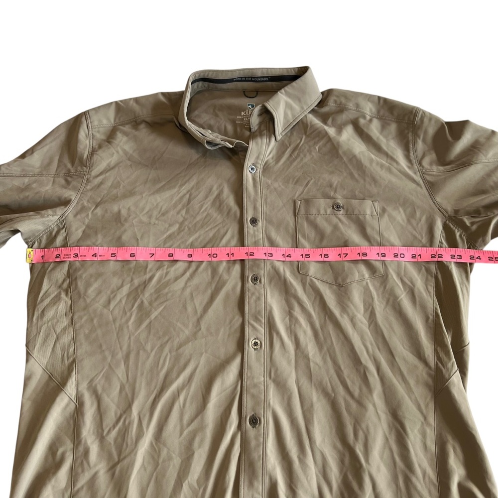 KUHL Men’s Khaki Bandit Long Sleeve Button Shirt Size XL - Picture 5 of 10